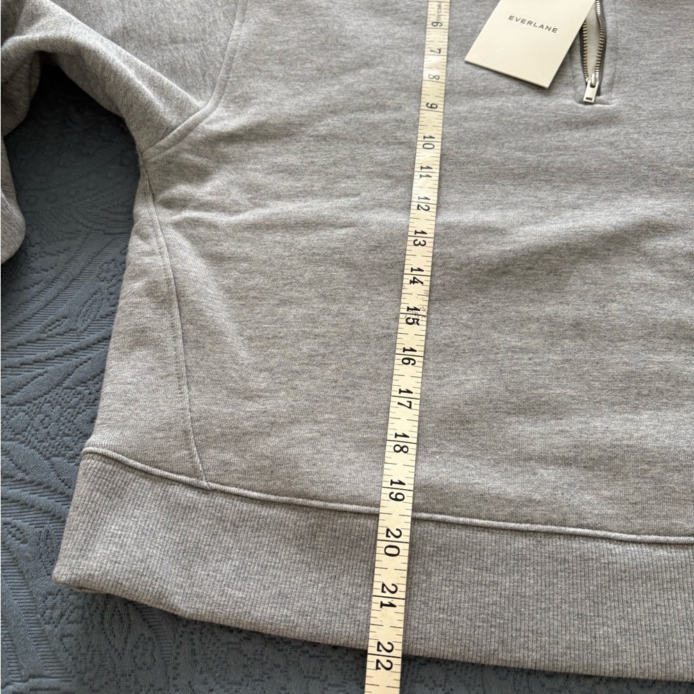 Everlane Luxe Fleece Quarter Zip Pullover - Picture 3 of 8